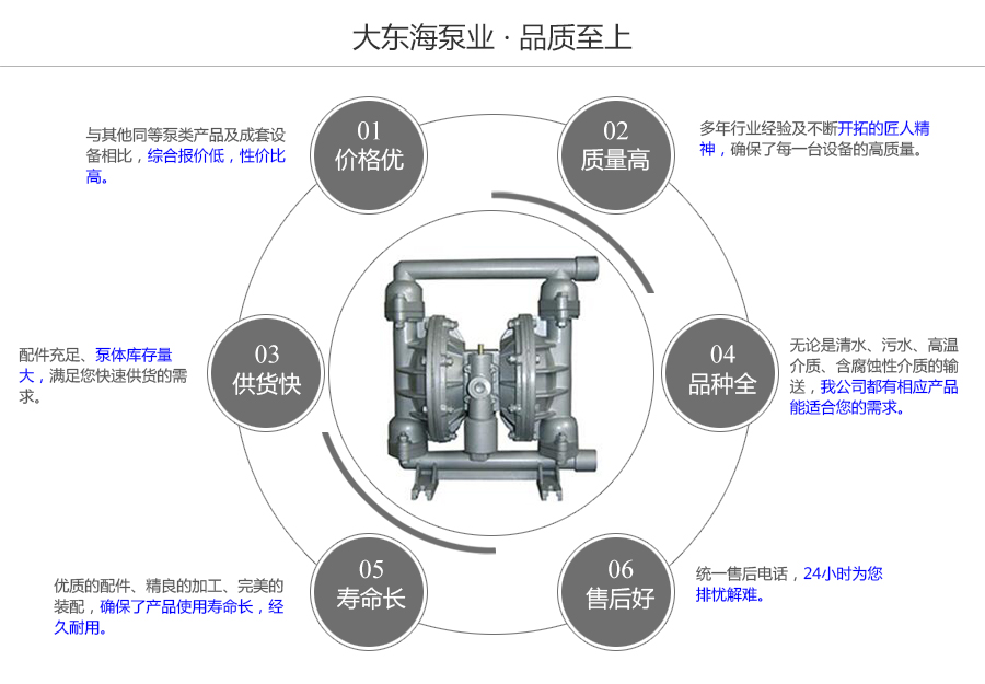 大东海泵业QBY型铸铁气动隔膜泵质量保证图